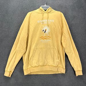 Lane‎ Seven Hoodie Adult XL Mustard Yellow Oversized Thick Heavy Golden Ale